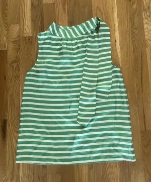 Portrait of a Girl Silk Striped Blouse thumbnail 1