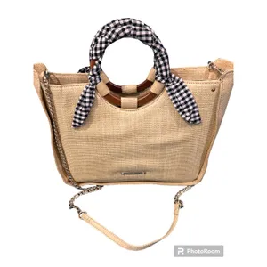 Abbie & Emmie Gingham Wrapped Handle Satchel thumbnail 8
