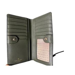 Kate Spade Green Leather Bifold Wallet thumbnail 5
