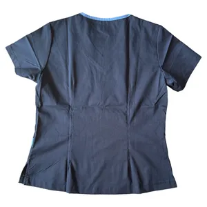 DAGACCI Navy Scrubs Top and Pants Set, Small Blue Size M thumbnail 4