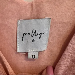 Princess Polly‎ Pink Wide Leg Sleeveless Jumpsuit Cotton Size US 4 V-Neck thumbnail 3