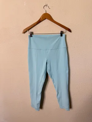 Lululemon Align High-Rise Crop 23" Icing Blue Womens Size 10 thumbnail 3