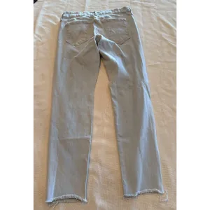MOTHER The Looker Ankle Fray Jeans Womens 27 Sweet Talk Me Light Wash Skinny thumbnail 2