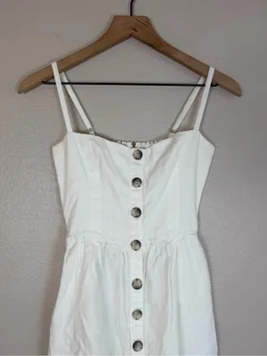 Reformation Tori Linen Dress White size 4 $249 Button Down Sundress thumbnail 11