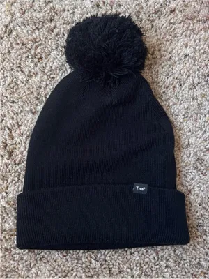 Tna Black Pom Beanie Hat thumbnail 1