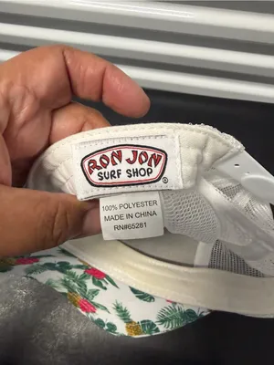 Ron Jon Surf Shop Tropical Pineapple Floral Trucker Hat Mesh Snapback Adjusta thumbnail 3
