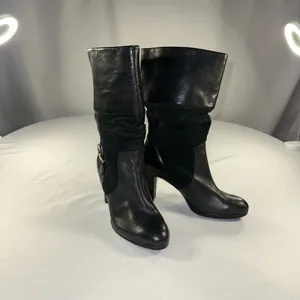 Lauren Ralph Lauren - Genuine Leather Suede Woman’s Heeled Boots Size 6M Classic thumbnail 4