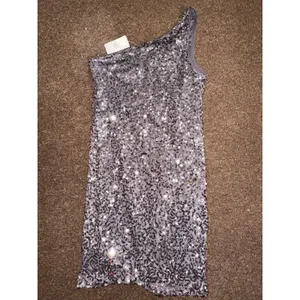Rue 21 silver sequin one shoulder dress thumbnail 3
