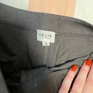 NWOT LE LIS Gray Wide-Leg Trousers, High-Waisted thumbnail 8