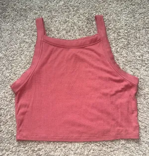 LA Hearts (PacSun) - Ribbed High Neck Tank Top - M, Peach thumbnail 1