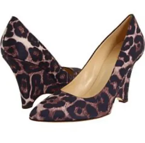 Kate Spade Leopard Wedge Pointed Toe Pumps 6.5 thumbnail 1