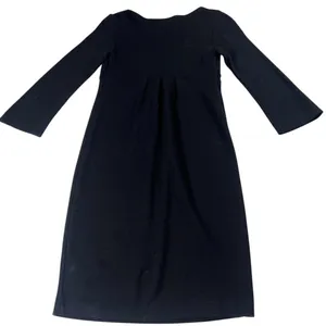 Diane Von Furstenberg Athena Black Wool Knee Length Dress Size 4 EUC thumbnail 8