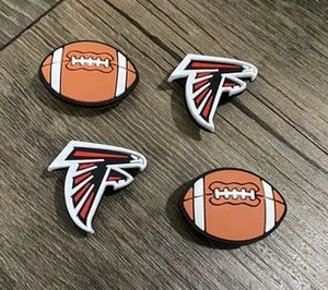 Atlanta Falcons Football Team Charm For Crocs Shoe Charms Bracelet - 4 Pieces thumbnail 1