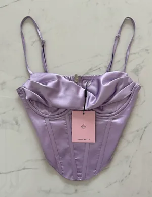 Hello Molly Purple corset top thumbnail 1