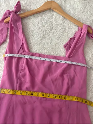 Lulus Summer Invite Pink Tie-Strap Tiered Midi Dress Size XL Sleeveless Cocktail thumbnail 6