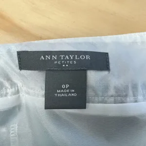 Ann Taylor Petites Floral A-Line Pleated Skirt Teal Olive Green 0P 166887 Boho thumbnail 6