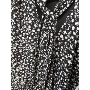 Scoop Black And White Floral Tie Neck‎ Dress Size XL thumbnail 6