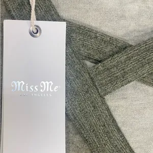 Miss Me Star Print Cowl Neck Sweater. Size Large thumbnail 6