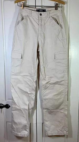 Hollister Ultra High-Rise Dad Pants Cargo Utility W26 L Long Gorp Streetwear thumbnail 1