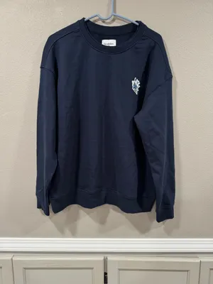 NWT Goodfellow & Co Men's Navy Crewneck Sweatshirt thumbnail 2