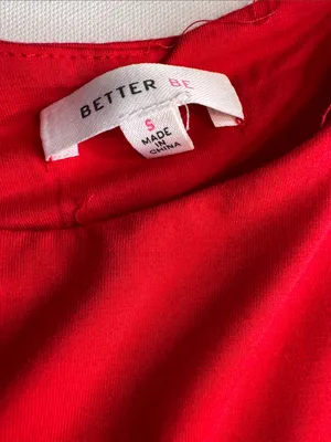 Better Be Red Sleeveless Kids One-Piece Bodysuit thumbnail 2