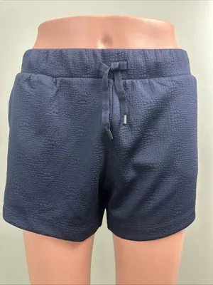 Zyia Active Women's Blue Relaxed Texture Shorts Size XL (Runs Small) NWT thumbnail 5