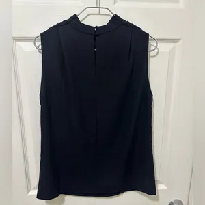 FEW MODA Black Sleeveless Dressy Blouse. thumbnail 6