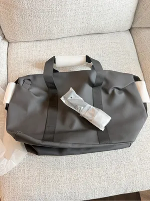 NWT Rains Hilo Weekend Overnight Bag size small waterproof black thumbnail 11