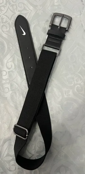 Nike Black Adjustable belt with White Nike logo thumbnail 1
