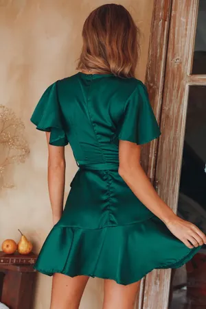 Red Dress Boutique Green Wrap Dress thumbnail 4