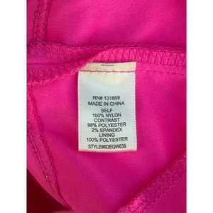 Thirty Thirty LA Strapless Mini Dress Women’s XS Hot Pink Tiered Tulle Ruffle thumbnail 6