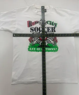 Vintage 1995 Rose City Soccer Tournament T Shirt 90s Goalie Graphic USA Large thumbnail 5