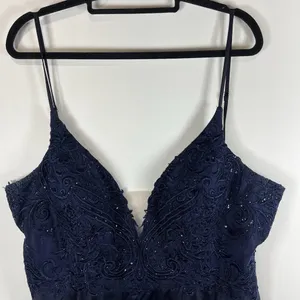 Alyce Paris strapless glitter cocktail dress Blue Plus Size 22 Evening Romantic‎ thumbnail 3