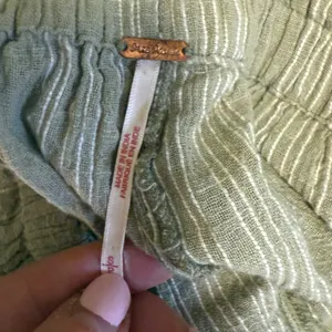 Free People Semi Sweet Cropped Pants in Sage Combo Super High Rise Small thumbnail 10