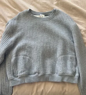 OFFLINE By Aerie Coffee Run Crewneck Gray Size M thumbnail 1