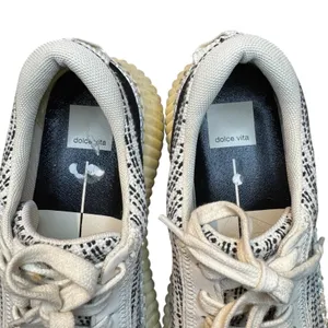 Dolce Vita Dannis Shoes Womens Size 8 White Woven Platform Low Top Sneakers‎ thumbnail 3