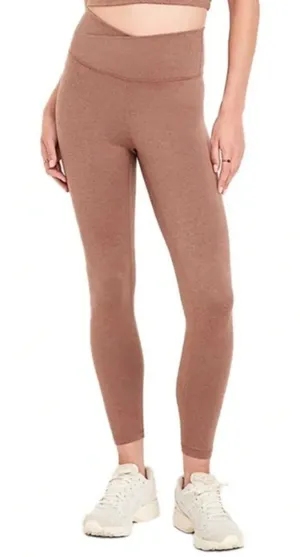 Old Navy Women’s Size Small Cloud Comfy Extra High‎ Rise Legging Warm Taupe 7/8 thumbnail 1