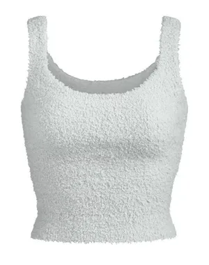SKIMS (G1) Cozy Knit Boucle Tank Top Sleeveless Scoop Neck Aqua Blue NWT 2X 3X thumbnail 1