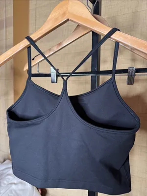 OFFLINE by Aerie The Hugger Longline Racerback Sports Bra Black Size Small thumbnail 8