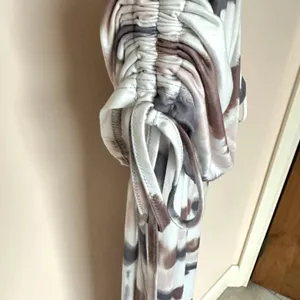Wide Leg Pants W/Skirt Women’s XL Tie Dye Side Cinch Resort Vaca Ready Boho thumbnail 4