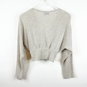 Urban Outfitters Textured Faux Wrap Pullover‎ Top Women's Size XS Cozy Chic thumbnail 3