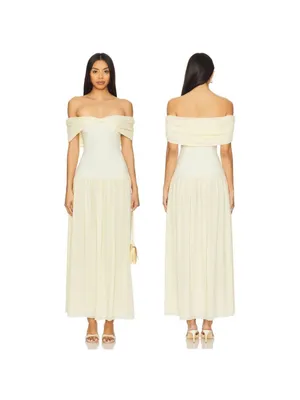 Lovers and Friends Blake Maxi Dress in Butter Yellow thumbnail 2