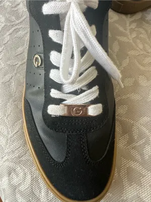 GBG Los Angeles Black and White Women's Sneakers with Gum Sole thumbnail 5