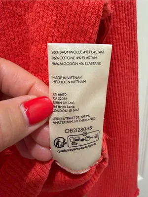 Free People We The Free Midnight Half Zip Ribbed Pullover Coral Red M Boho thumbnail 10