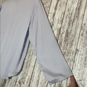 PINK Victoria’s Secret Silky Sleep Shine Long Pajama Set Hydrangea Blue Small thumbnail 9