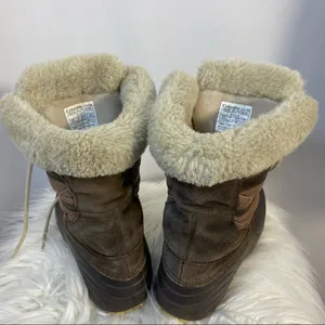 Columbia SNOW BOOTS FUR LINED GOOD PRE-owned Condition Size 8 1/2 Refer to pics thumbnail 5