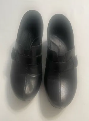 Women’s Dansko Black Leather Clogs with Buckle Size 38/7 thumbnail 1