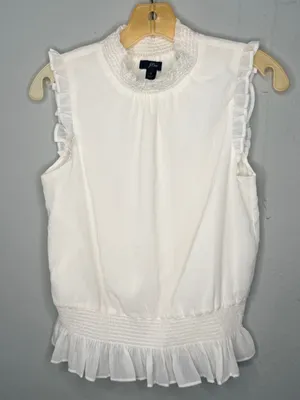 J Crew White Top thumbnail 4