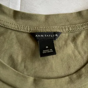 Ann Taylor‎ Olive Eyelet Peplum Ruffle-Sleeve Top thumbnail 3