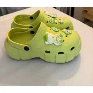 Source Unknown Women Nurse Slippers Eva Chunky Sole in Lime Green sz. 9-10 thumbnail 5